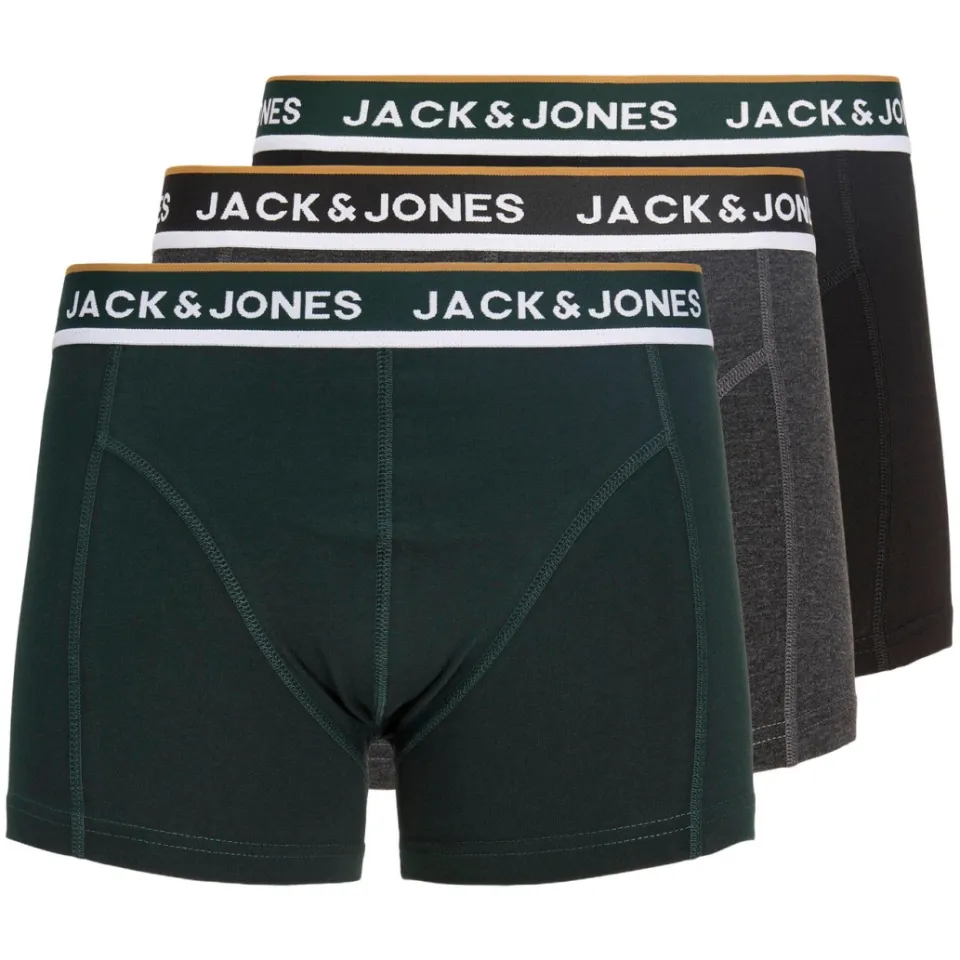 Jack & Jones Sway boxershorts donkergroen/grijs/zwart, foto 3