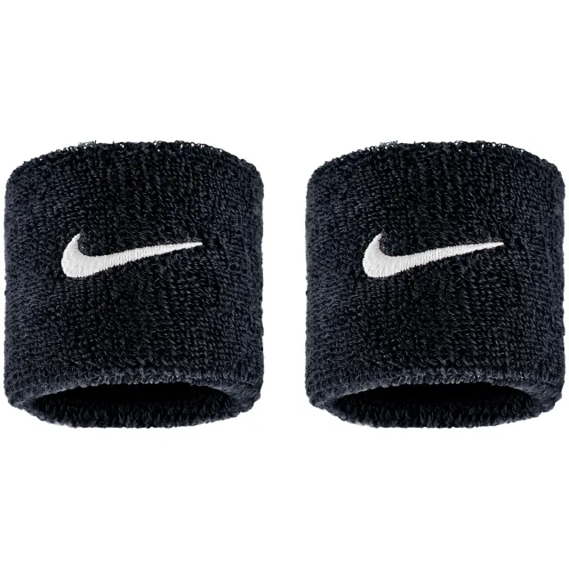 Nike Swoosh Classic polsbanden 2-pack zwart