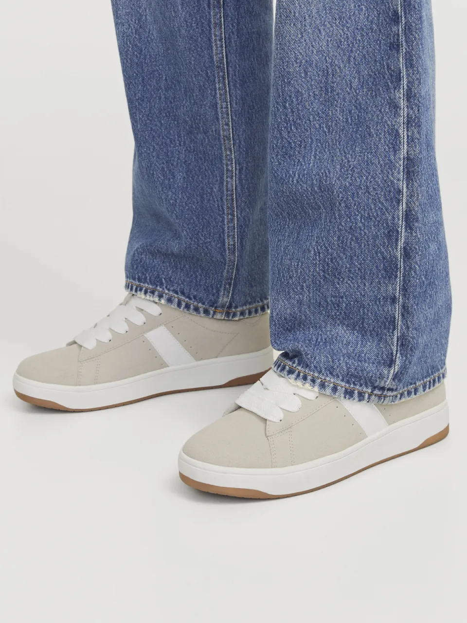 Jack & Jones Jfwmiles Syn Suede suède sneakers - beige, foto 5