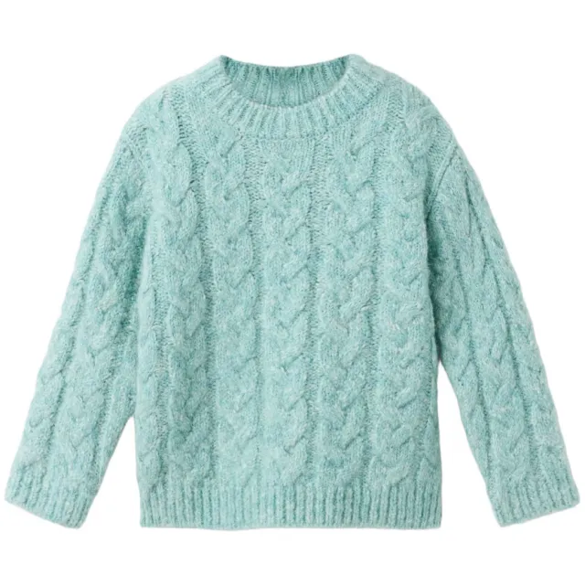 Mango Kids kabeltrui - turquoise