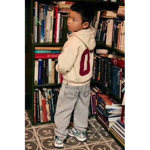 Daily7 oversized hoodie met backprint en patches - beige, foto 4