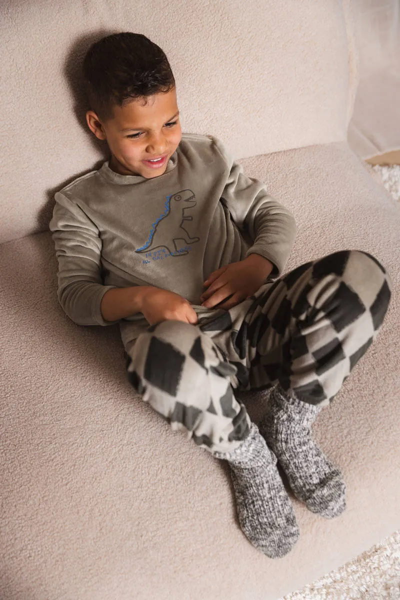 Quapi fleece pyjama groen, foto 4
