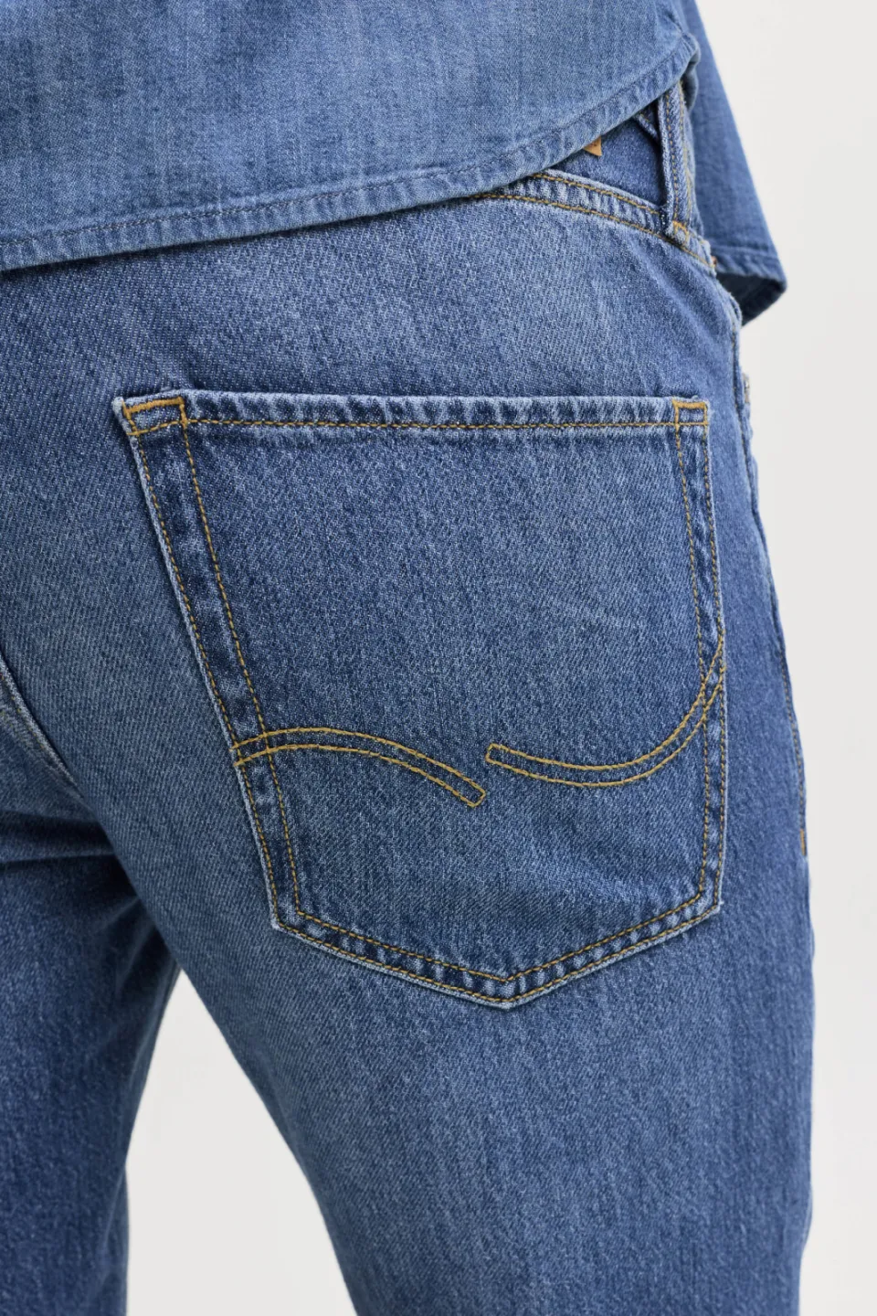 Jack & Jones JEANS INTELLIGENCE JJICLARK JJORIGINAL regular fit jeans mid blue, foto 4