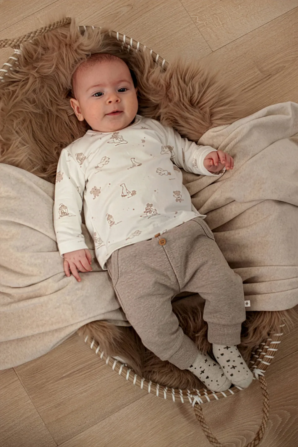 Feetje The Cuddle Company babybroek beige, foto 7