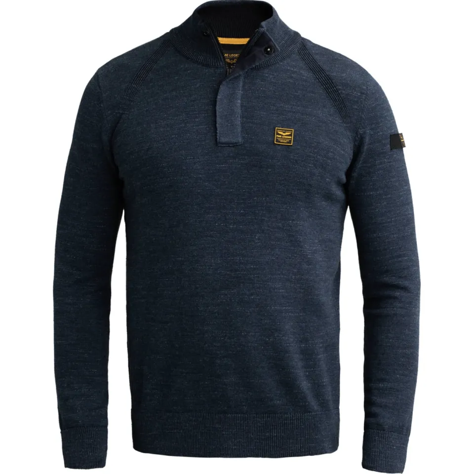 PME Legend katoenen regular fit gemêleerde trui - salute, foto 3