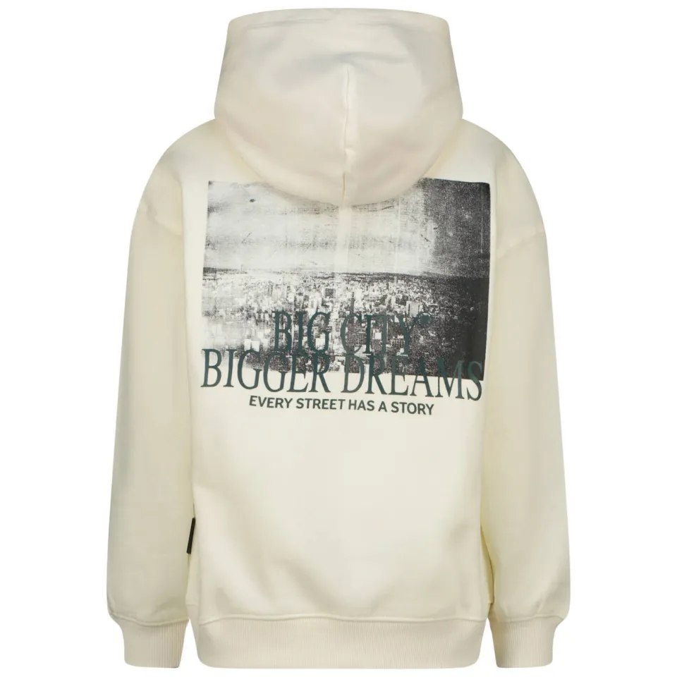 Raizzed oversized hoodie met backprint - ivoor, foto 3