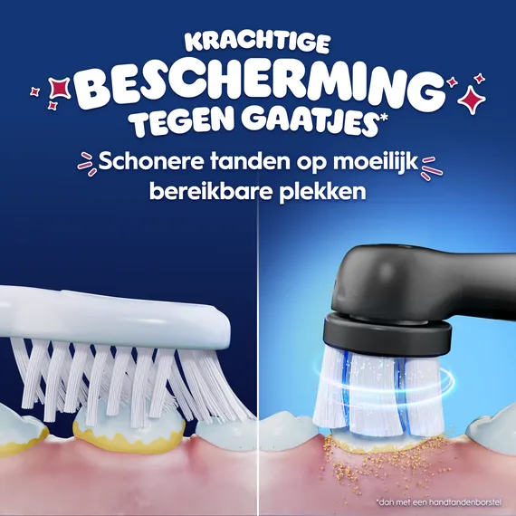 Oral-B iO Kids Marvel Spiderman elektrische tandenborstel + 1 opzetborstel + 1 reisetui zwart, foto 6