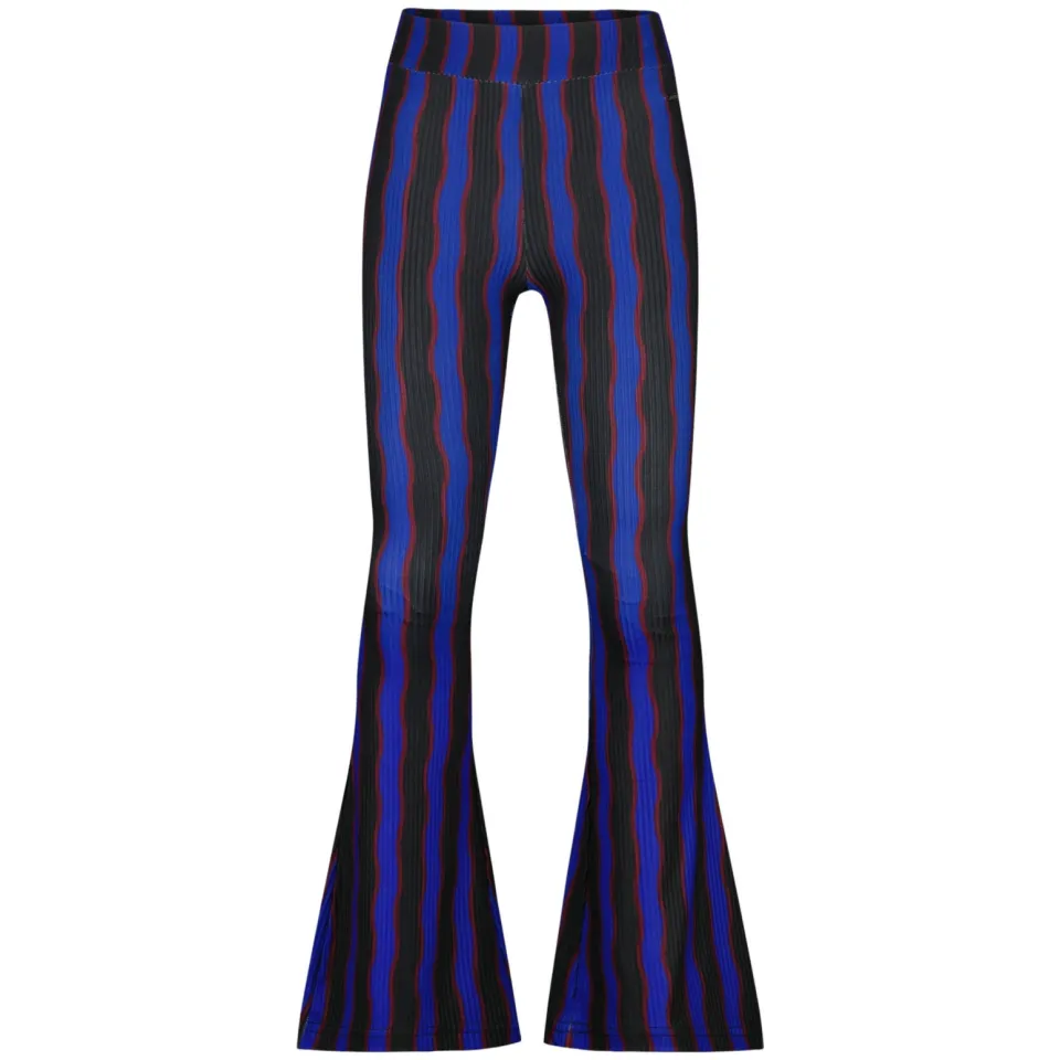 Raizzed flared broek blauw/zwart, foto 2