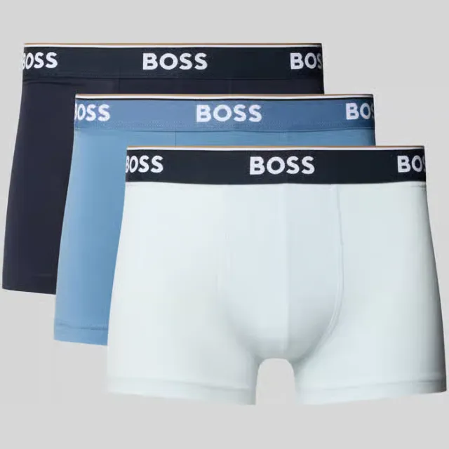 Boss boxershorts set van 3 blauw/grijs, foto 2