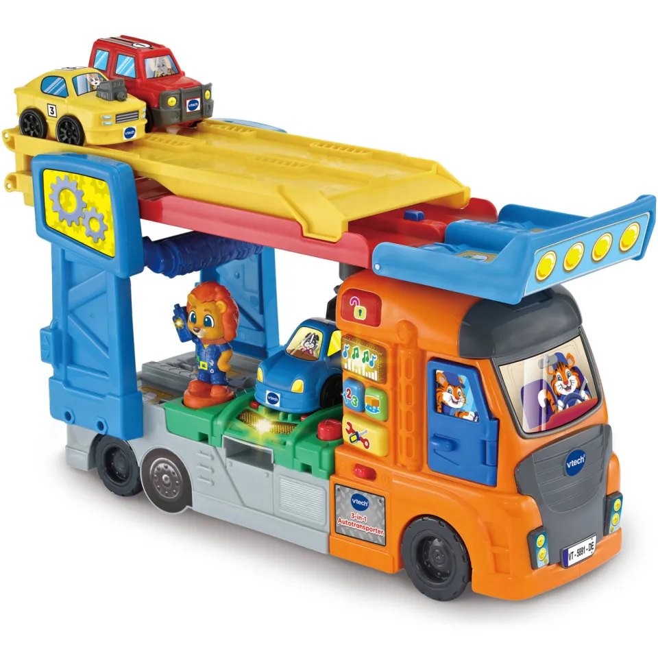 VTech Toet Toet Auto's 3-in-1 autotransporter auto-speelset meerkleurig, foto 4