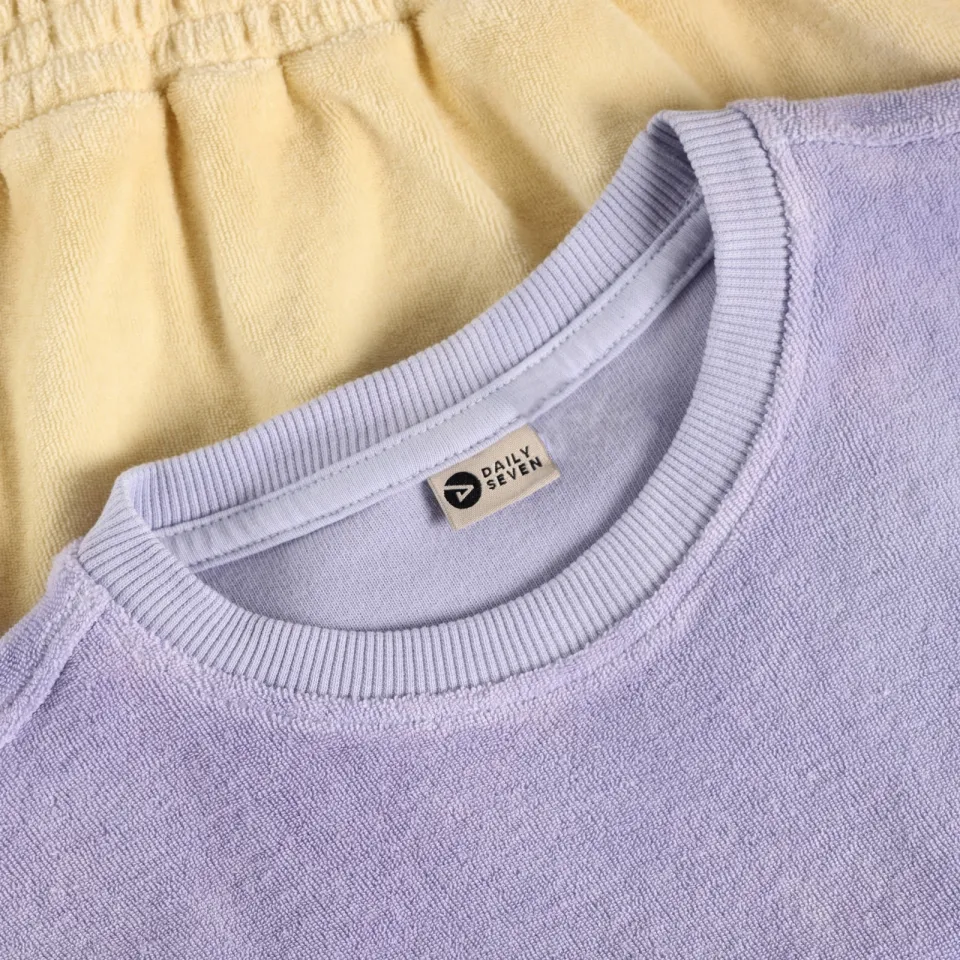 Daily7 T-shirt lila geel, foto 7