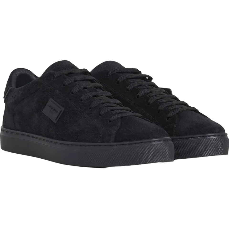 Antony Morato Metal leren sneakers - zwart, foto 2