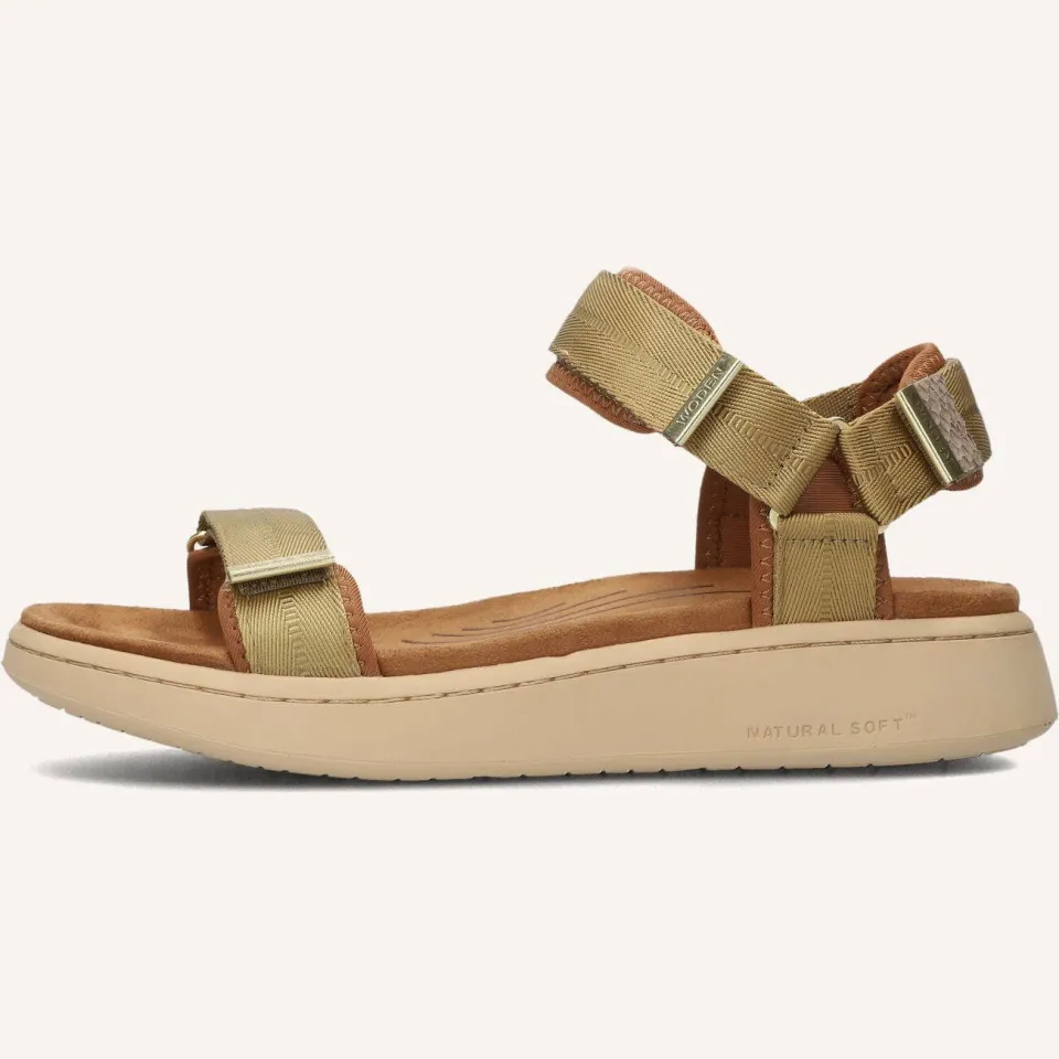 Woden Sandalen Line Camel, foto 6