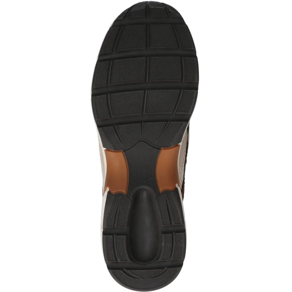 DWRS Neya leren sneakers - beige/donkerbruin, foto 5