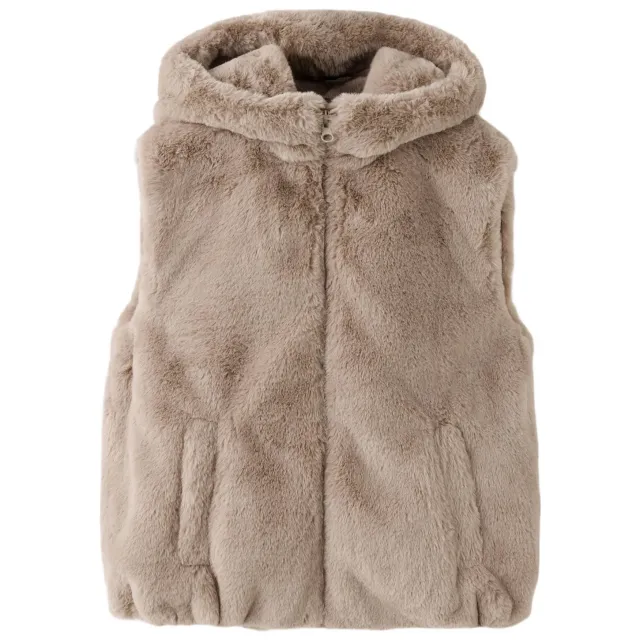 Mango teddy bodywarmer middenbruin