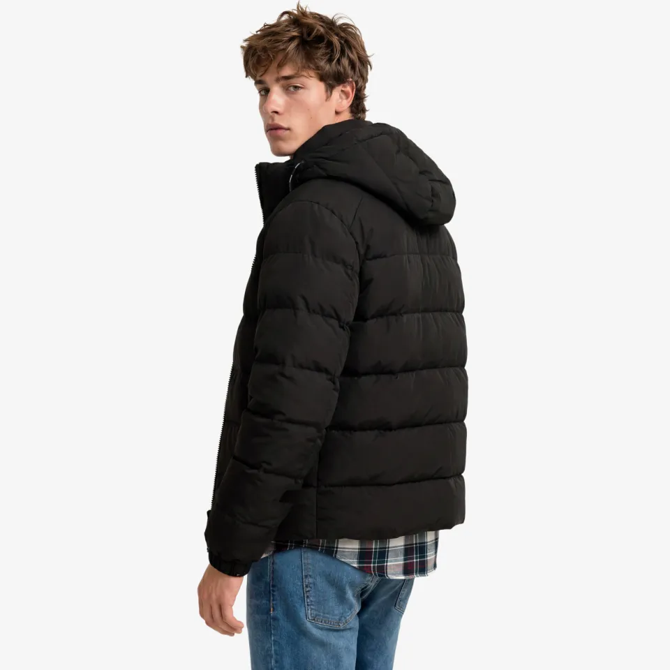 Superdry Hooded Sports Puffer winterjas zwart, foto 7