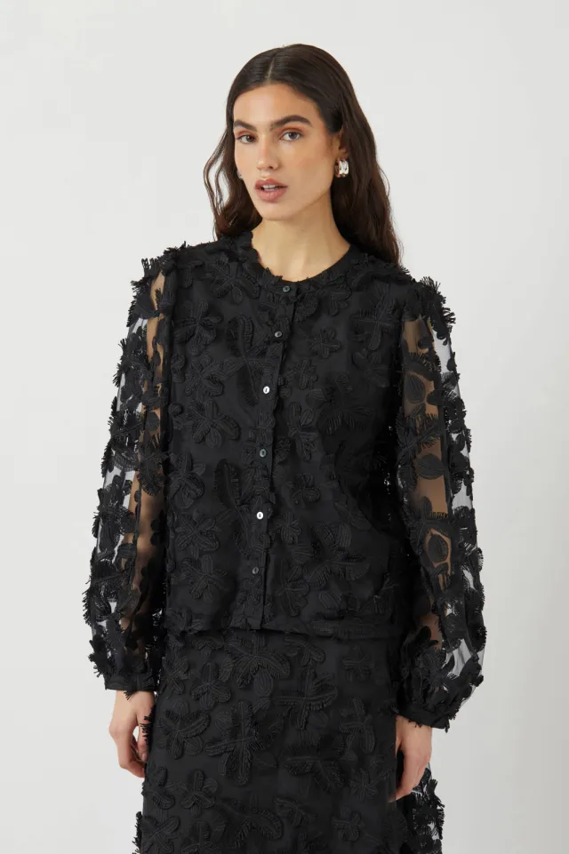 Yas Yaskarly blouse zwart, foto 5