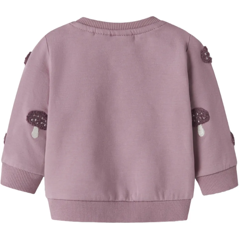 NAME IT BABY sweater met borduursels en print - roze, foto 2