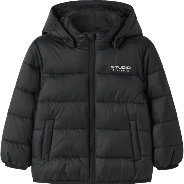 NAME IT MINI pufferjas zwart