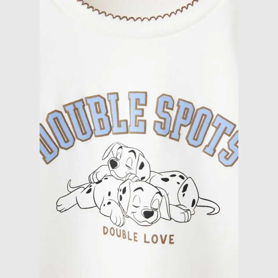 Mango Kids 101 Dalmatiërs sweater met print - wit, foto 5
