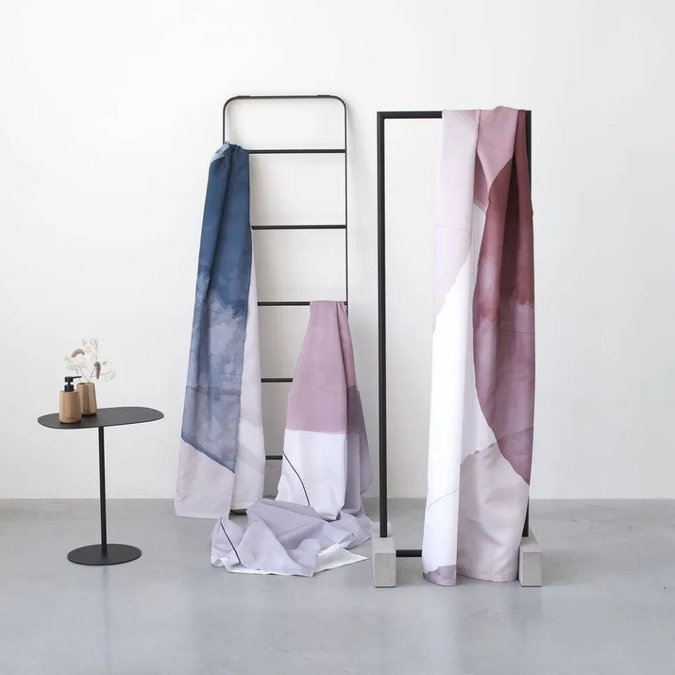Sealskin Earth douchegordijn donkerroze off-white, foto 2