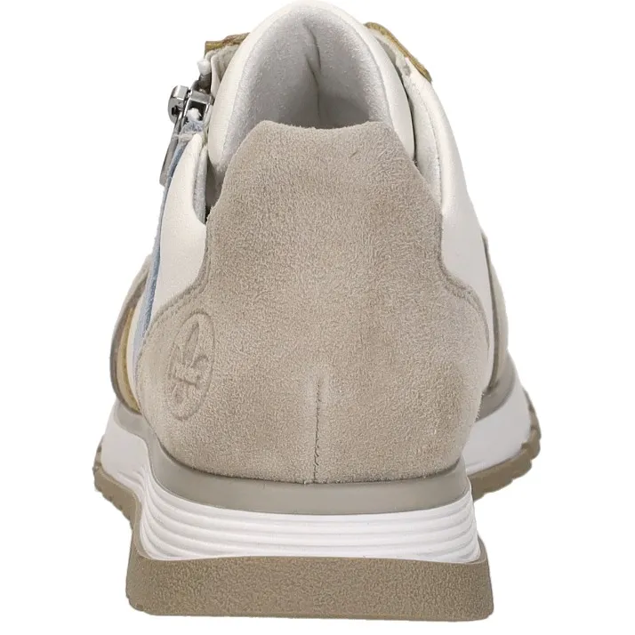 Rieker 273153 lage sneakers gebroken wit, foto 4
