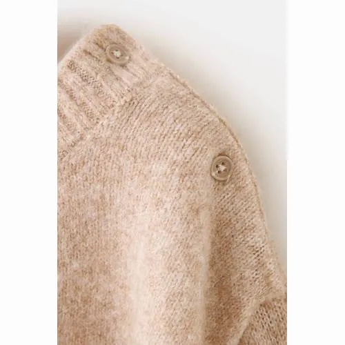 Mango Kids gebreide trui met print - beige, foto 5
