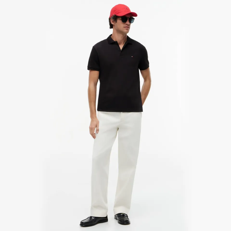 Tommy Hilfiger regular polo zwart, foto 3