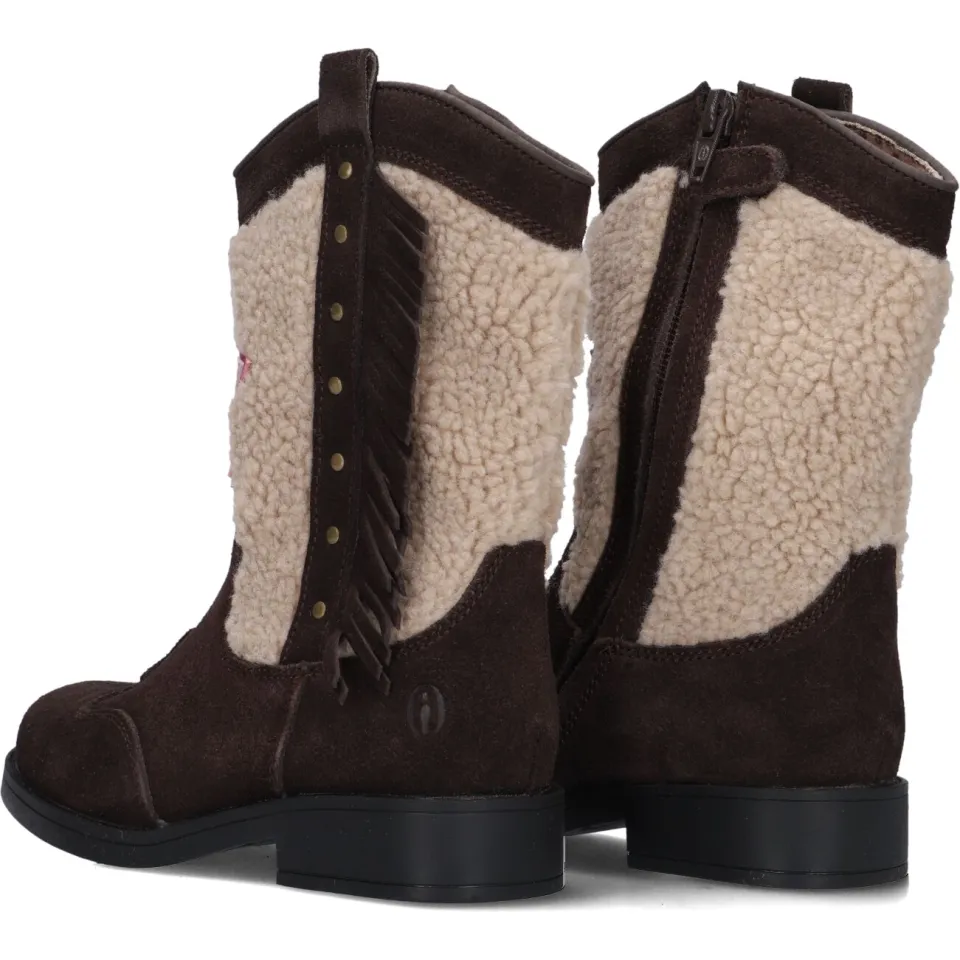 Shoesme Teddy westernlaarzen donkerbruin bruin, foto 5