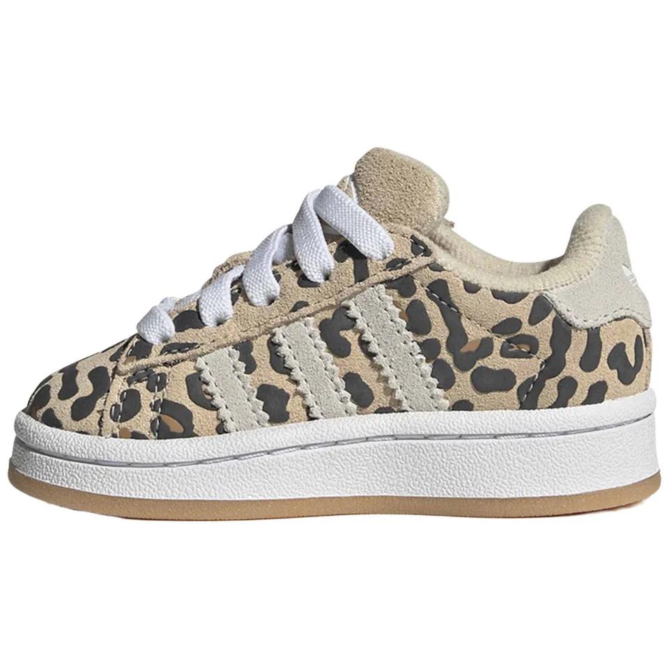Adidas Originals Campus 00's suède sneakers met panterprint - camel/zwart, foto 2