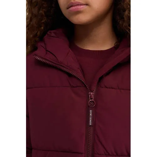 WE Fashion quilted winterjas donkerrood, foto 4