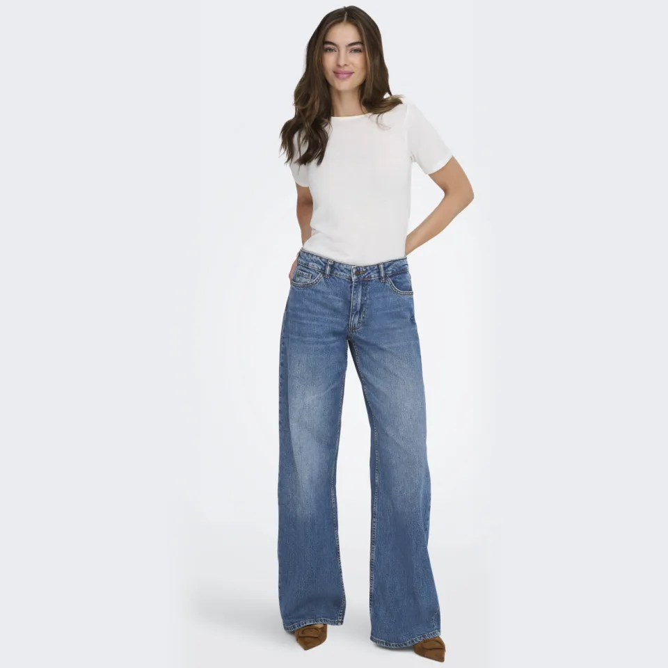 JDY wide leg jeans medium blue denim, foto 3