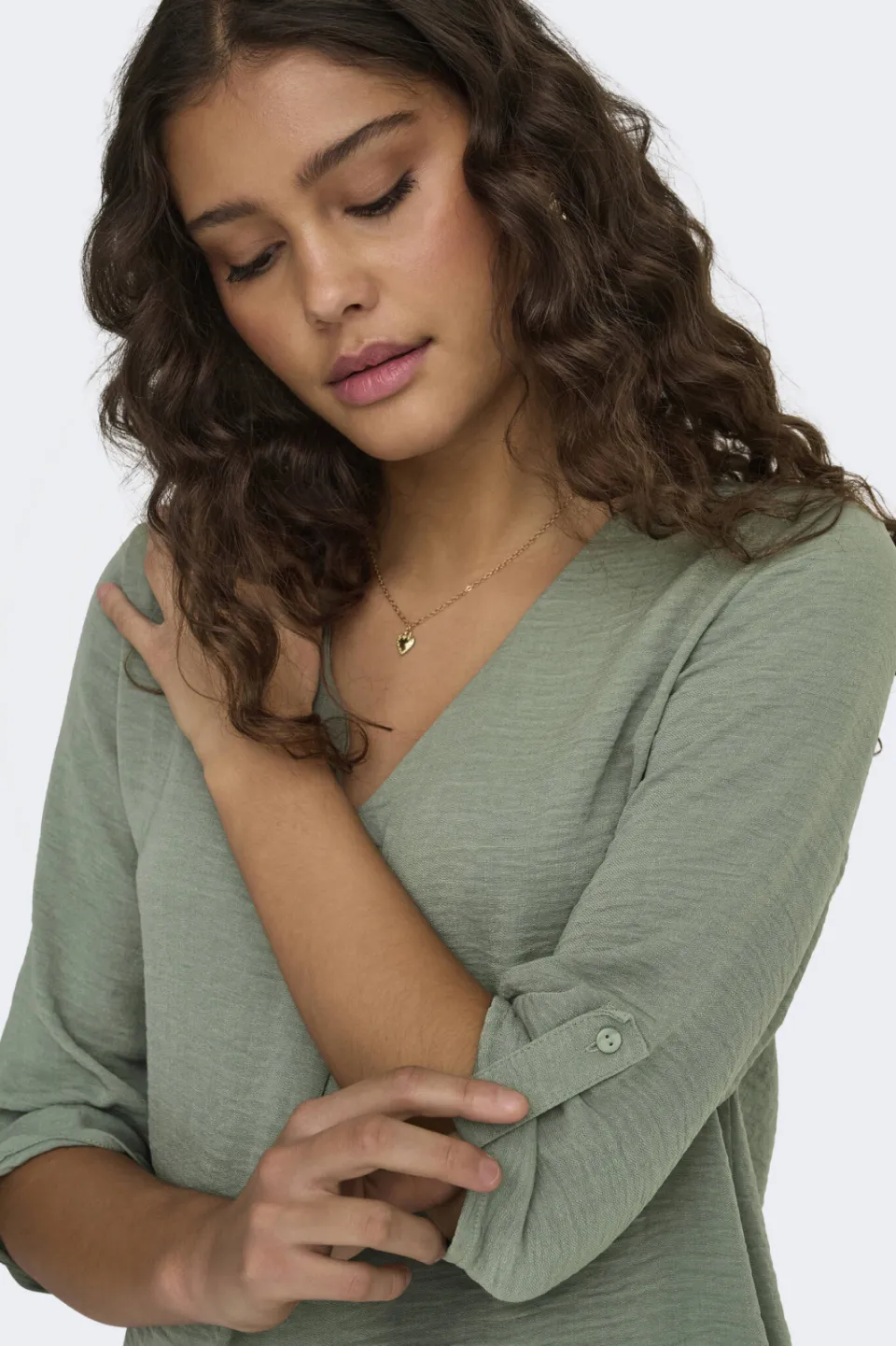 JDY JDYDIVYA blousetop lichtgroen sea spray, foto 7