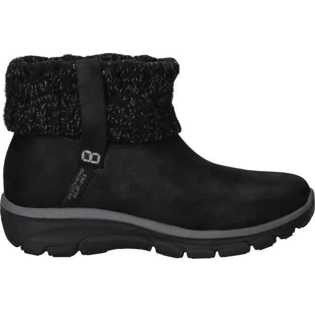 Skechers Slip-ins Easy Going Cozy Weather 2 enkellaarsjes zwart