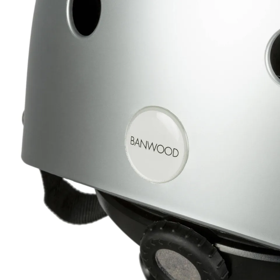Banwood chroom fietshelm zilver, foto 4