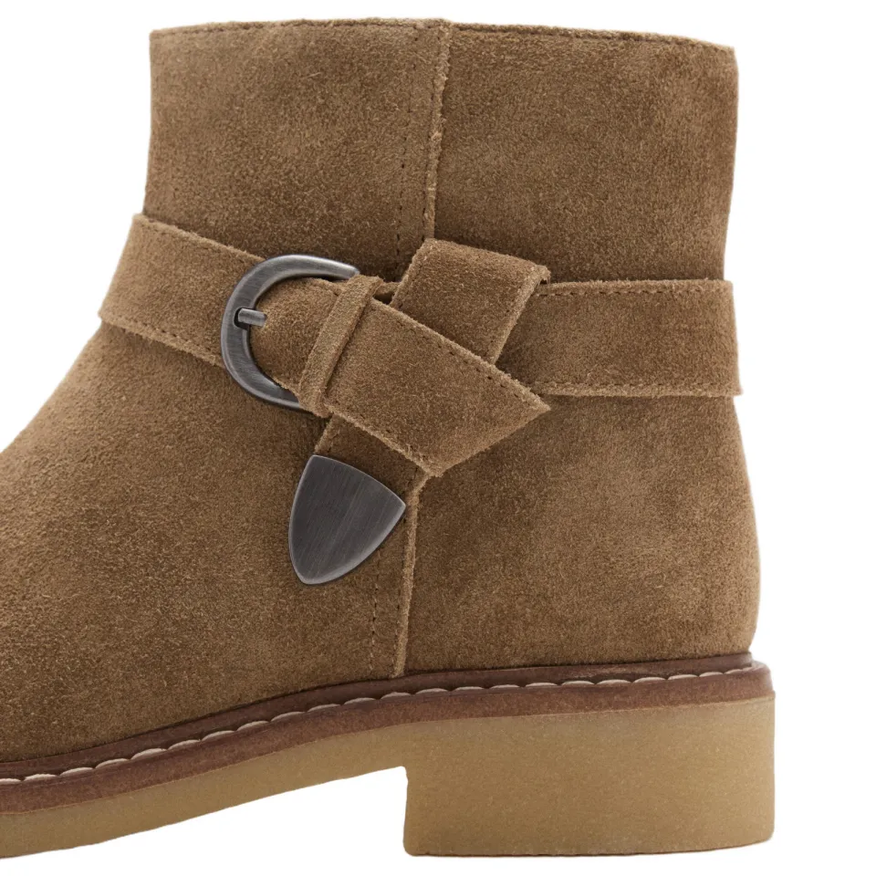 Mango Kids suède enkelboots - lichtbruin, foto 7