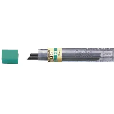 Pentel Potloodstift pentel b 0.7mm zwart koker Stuks