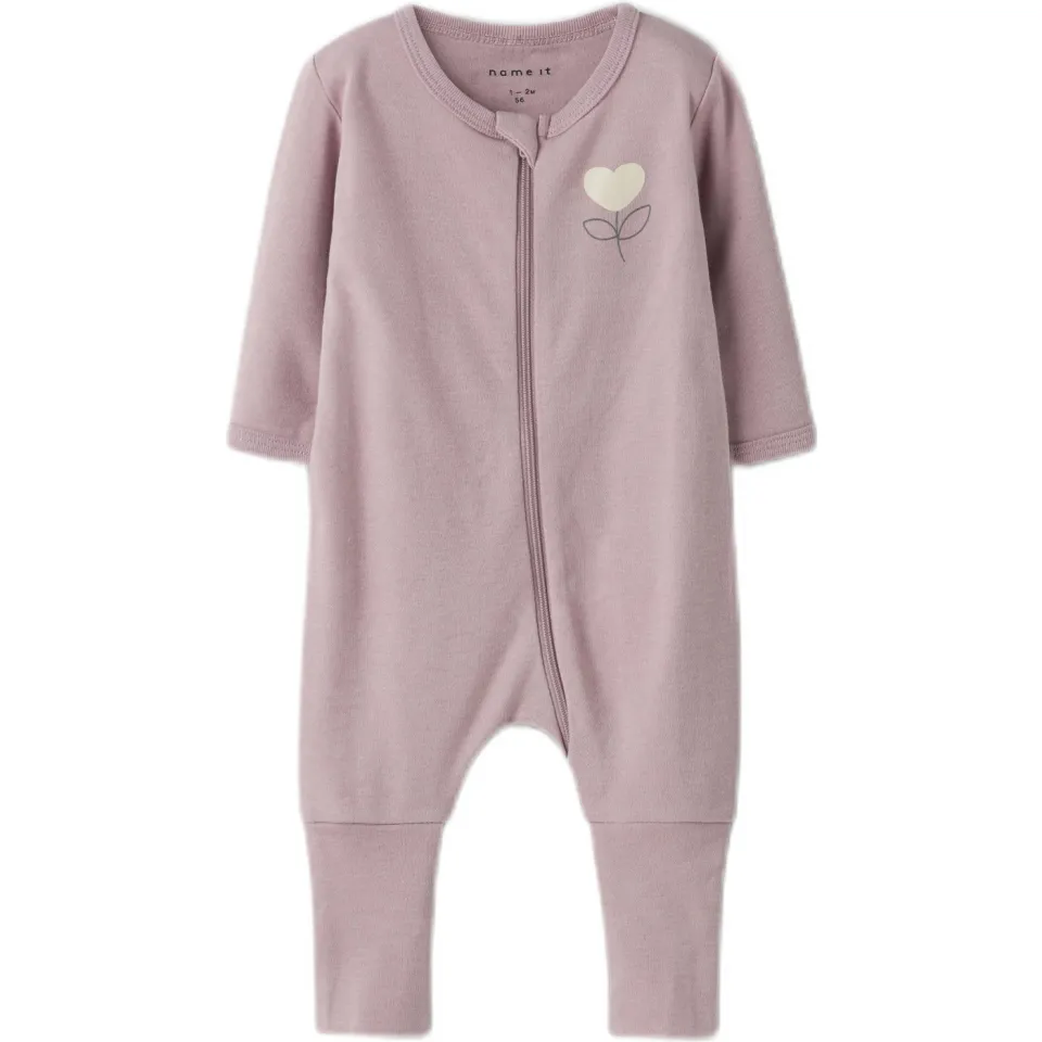 NAME IT baby pyjama ecru lila, foto 3