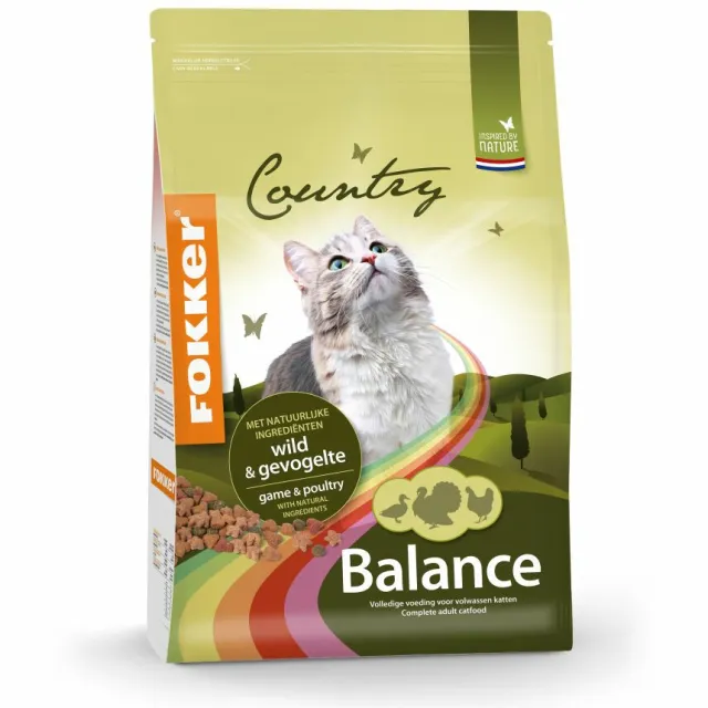 Fokker Country Balance kattenvoer wild en gevogelte 10 kg, foto 2