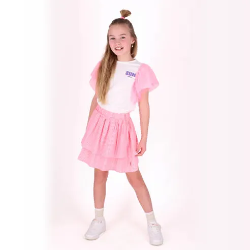 B.Nosy T-shirt wit meerkleurig, foto 4