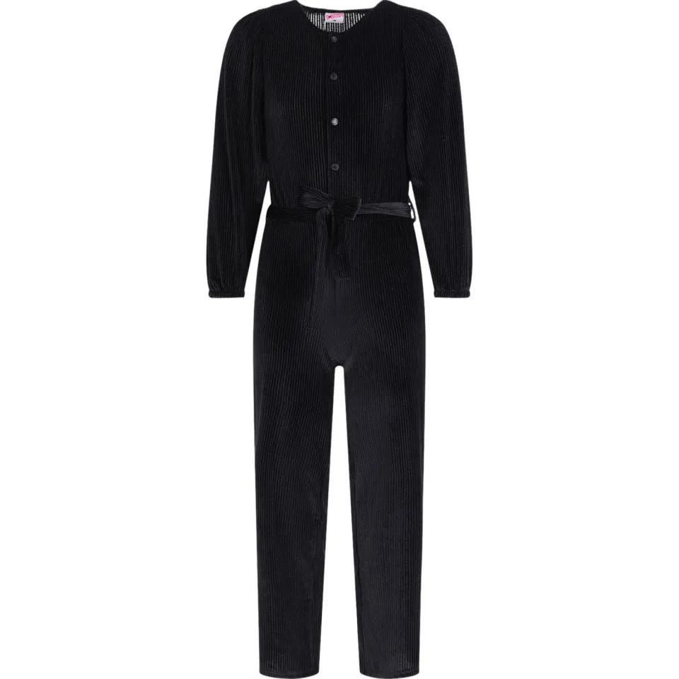 B.Nosy rechtvallende jumpsuit met ballonmouwen zwart, foto 2