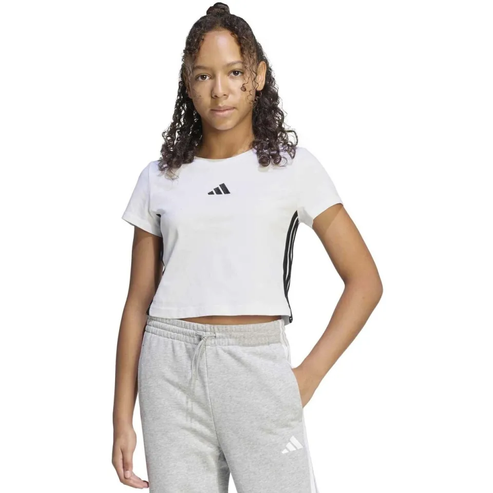 Adidas Essentials Crop t-shirt wit