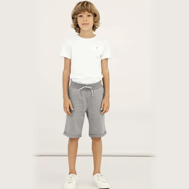 NAME IT Vermo sweatshort donkerblauw set van 2 Grey Melange-Packed With Dark Sapphire