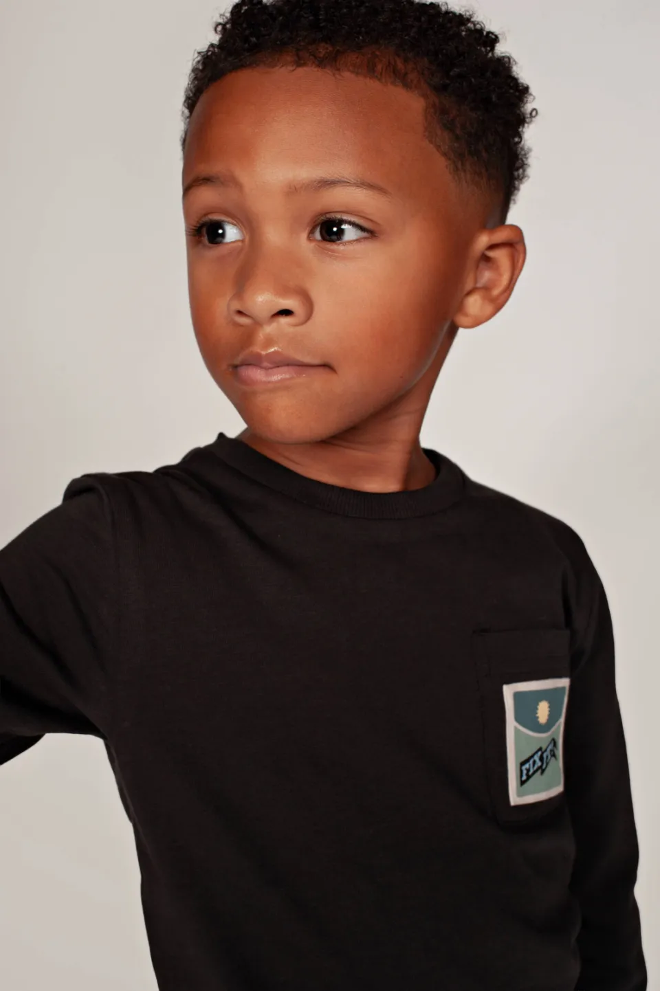 Sturdy rechtvallende longsleeve met backprint antraciet, foto 6