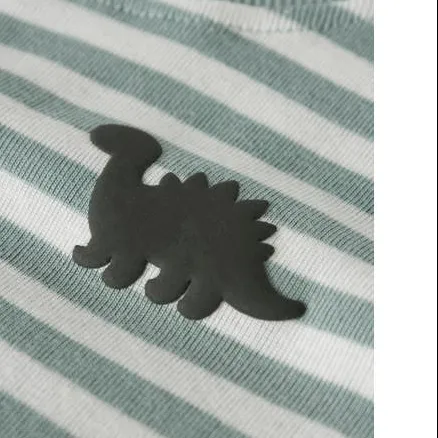 NAME IT MINI longsleeve met streepdessin lichtgroen lichtgroen/wit, foto 4