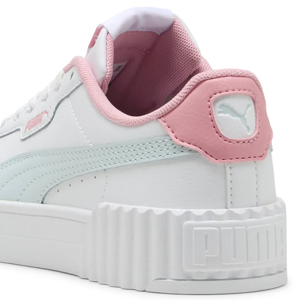 Puma Carina 3.0 sneakers wit/lichtblauw, foto 3