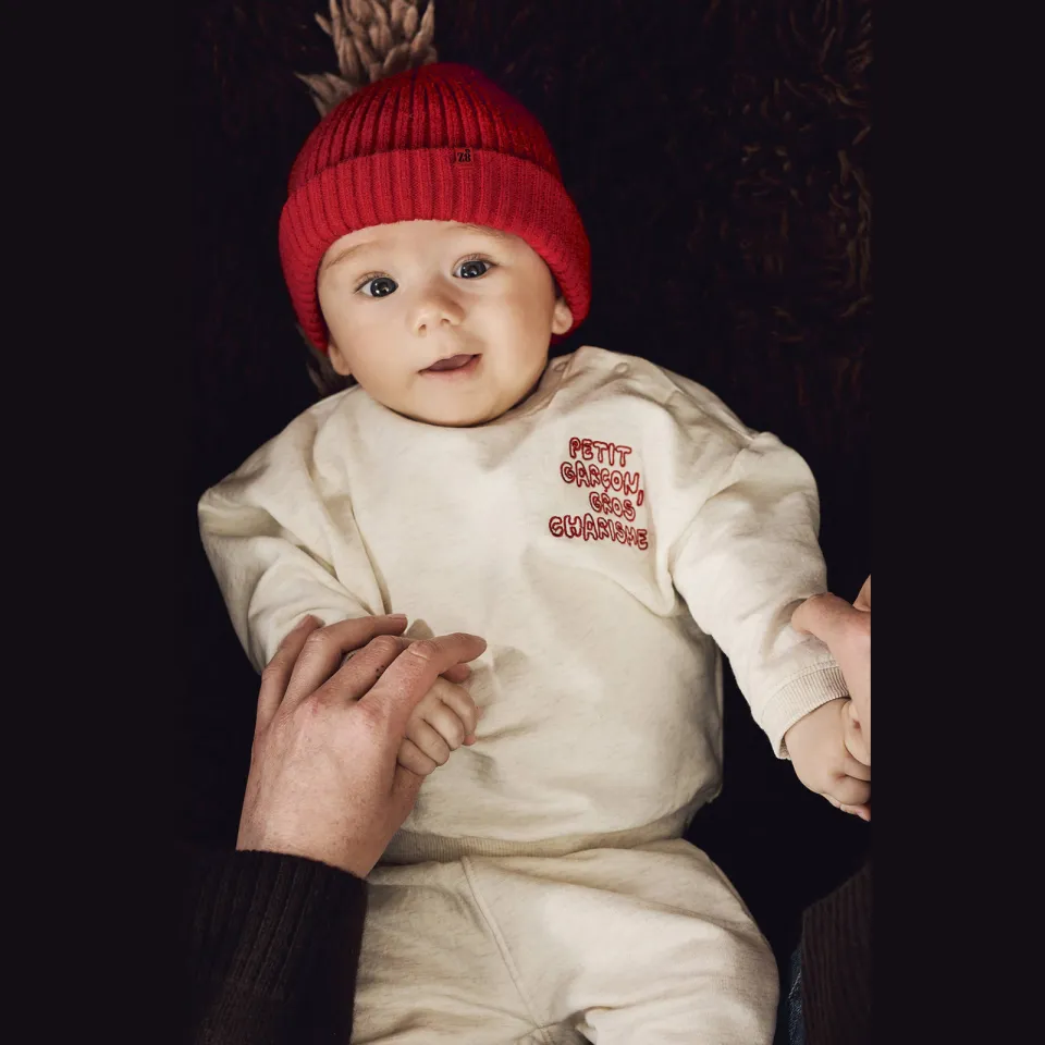 Z8 newborn sweater met tekst - zand, foto 7