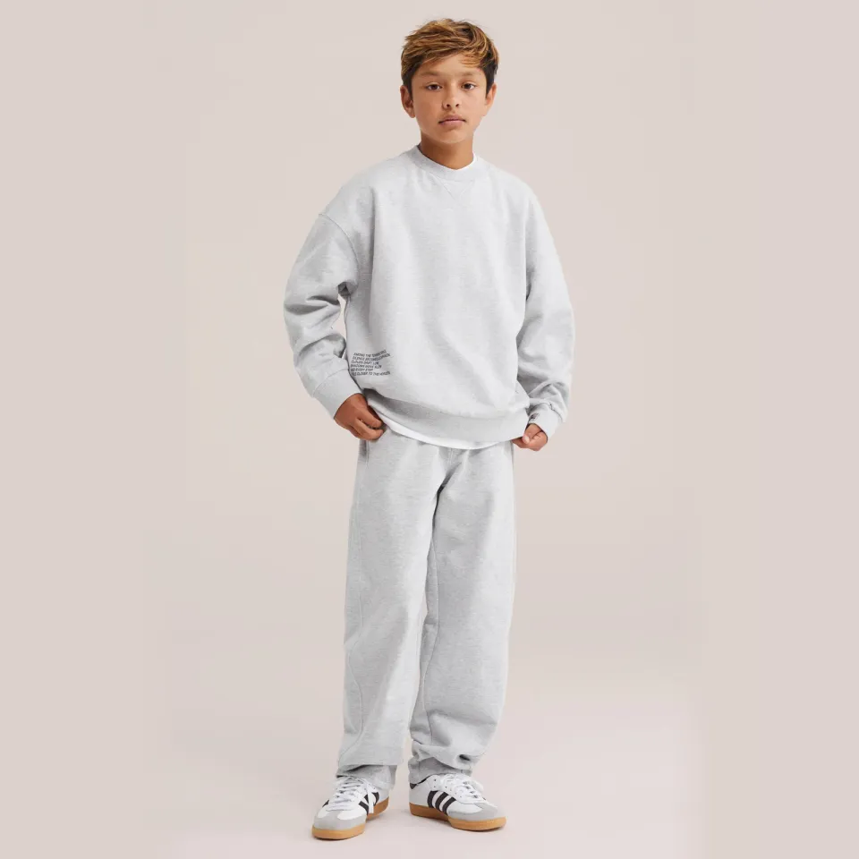 WE Fashion joggingbroek lichtgrijs