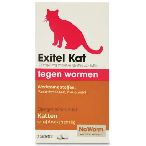 No Worm Exitel ontwormingstabletten kat