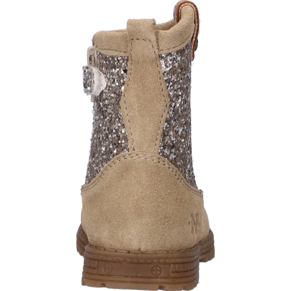 Nelson Kids suède laarzen met glitters beige, foto 4